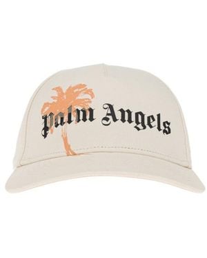 Palm Angels Logo Hat - White