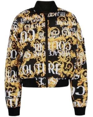 Versace Jeans Couture Baroque Printed Casual Jacket - Black