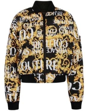 Versace Jeans Couture Baroque Printed Casual Jacket - Black