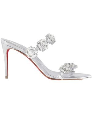 Christian Louboutin Just Embellished Sandals - White