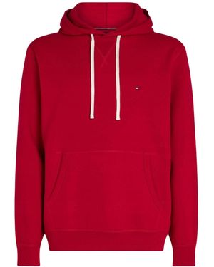 Tommy Hilfiger Long-Sleeve Hooded Sweatshirt - Red