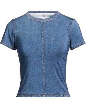 Rag & Bone Plain Colour T-Shirts - Blue