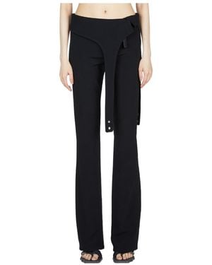 Courreges Courrèges Diving Crepe Pants - Black