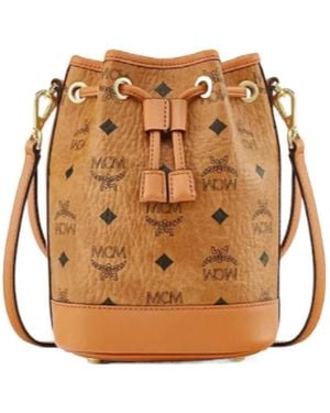 Mcm drawstring bucket bag new arrivals