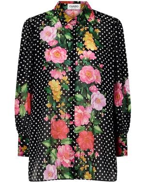 Charo Ruiz Printed Cotton-Blend Voile Blouse - Multicolour