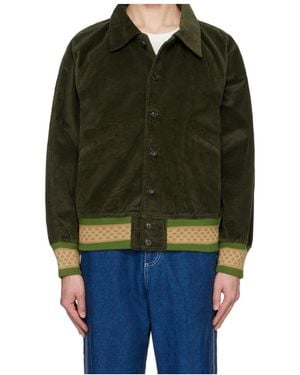 Bode Peerie Rib Bomber Jacket - Black