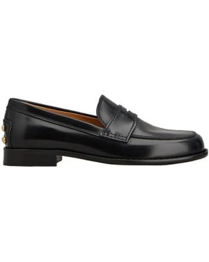 Tod's Dots Round-Toe Loafers - Black