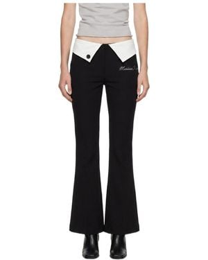 Marissa Chiara Lapel Casual Trousers - Black