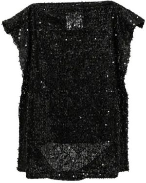 Junya Watanabe Sequin-Embellished Top - Black