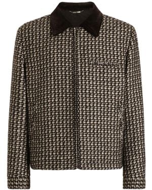 Dolce & Gabbana Long-Sleeve Casual Jacket - Black