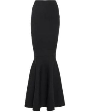 Nina Ricci High-Rise Wool-Blend Maxi Skirt - Black