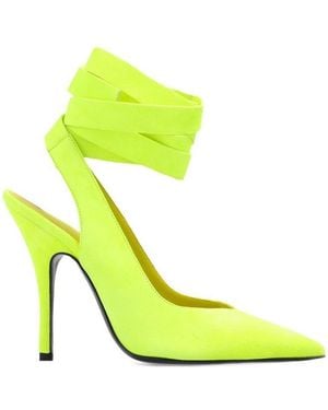 The Attico The Venus Tie-Ankle Pumps - Green