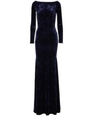 Alex Perry Velvet Gown - Blue