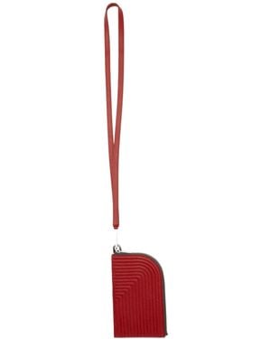 Rick Owens Lido Zipped Neck Wallet - Red