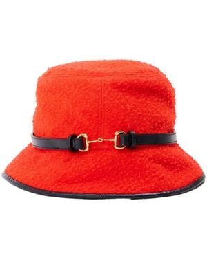 Gucci Plush Fisherman's Hat - Red