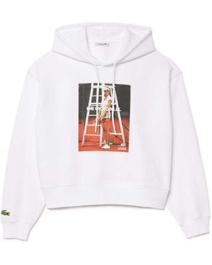 Lacoste Simple Versatile Sweatshirt - White
