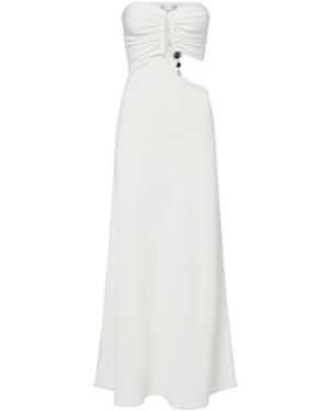 Christopher Esber Embellished Cutout Jersey Maxi Dress - White