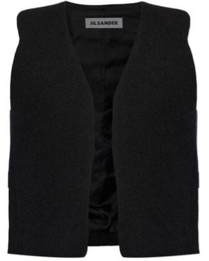 Jil Sander Sleeveless Vest - Black