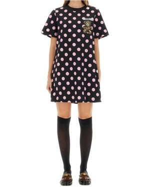 Moschino Teddy Bear Printed Dress - Black