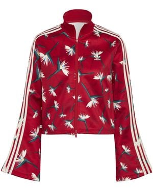 adidas Originals Cropped Track Jacket - Red