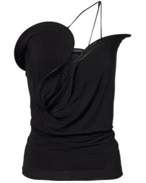 Christopher Esber Pleated Vest - Black