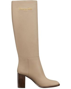 Dior D-Town Heeled Boot - Natural