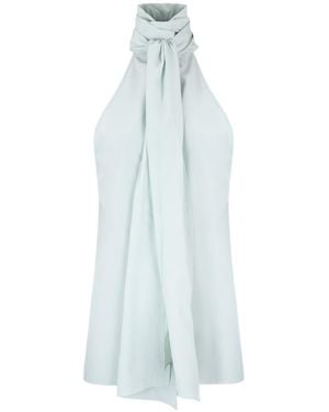 Tom Ford Sleeveless Silk Blouse - Blue