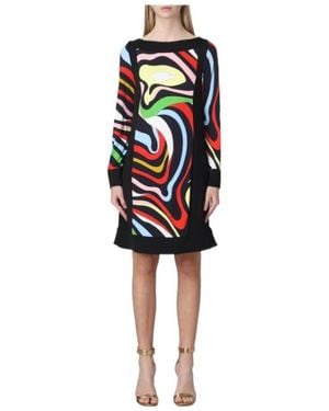 PUCCI Marmo-Print Mini Dress - Red
