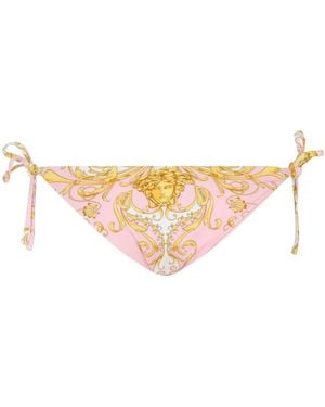 Versace Tie Side Bikini Bottoms - White