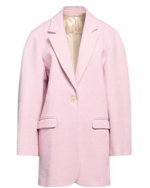 Isabel Marant Solidcolor Woolen Coat - Pink