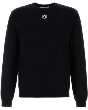 Marine Serre Long-Sleeved Sweater - Blue