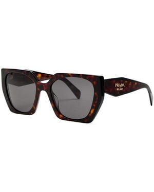 Prada Square-Frame Sunglasses - Metallic