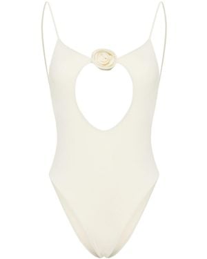 LaRevêche Nadir Cut-Out Detailed Swimsuit - White