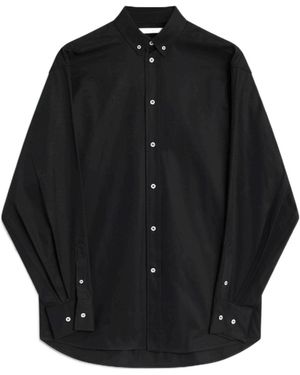 Phoebe Philo Cotton Button-Down Shirt - Black