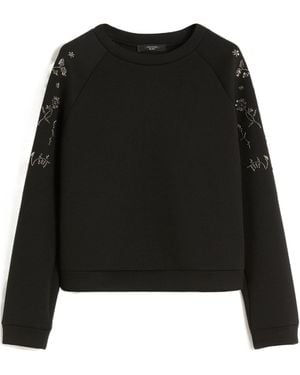 Weekend by Maxmara Embellished Sweatshirt - Black
