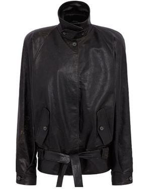 Magda Butrym Leather Jacket - Black