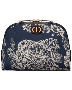 Dior Dark 30 Montaigne Makeup Bag - Blue