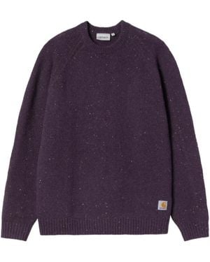 Carhartt Speckled Raglan Jumper - Purple