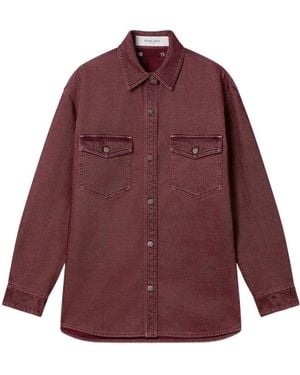 Golden Goose Flap Pocket Denim Shirt - Purple