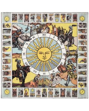 Burberry Tarot Silk Scarf - White