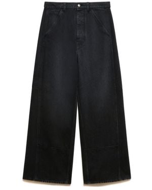Marni Denim Oversized Workwear Pants - Black