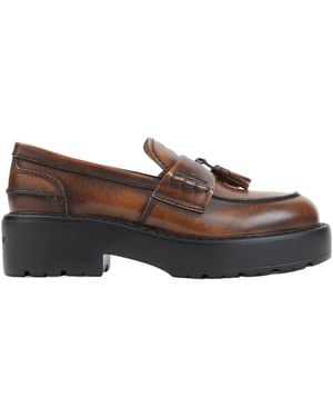 Miu Miu Round-Toe Loafers - Brown