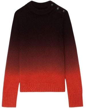 Zadig & Voltaire Long Sleeve Sweater - Red