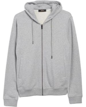 MCM Zipper Hooded Casual Jacket - Grey
