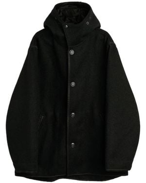 Our Legacy Long-Sleeve Hooded Casual Jacket - Black