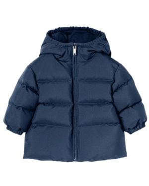Gucci Baby Nylon Jacket With Web - Blue