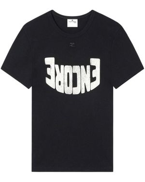 Courreges Graphic-Print T-Shirt - Black