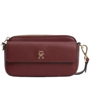 Tommy Hilfiger Logo-Plaque Shoulder Bag - Purple