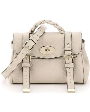 Mulberry Alexa Buckled Mini Crossbody Bag - Natural