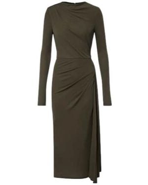 Erdem Draped Jersey Midi Dress - Green